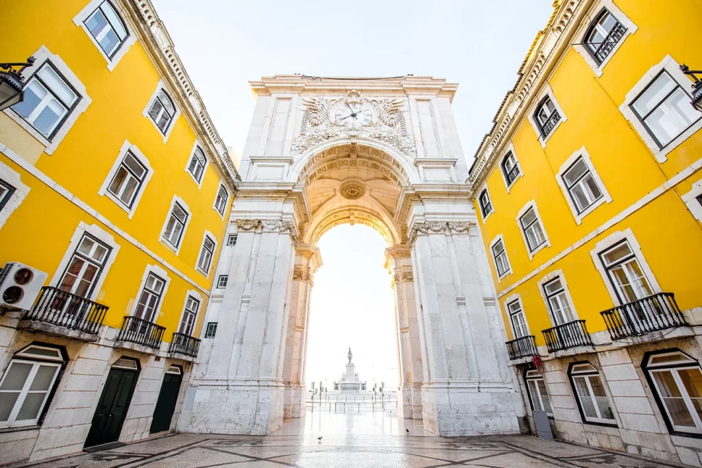 Arco da rua augusta Lisboa Portugal