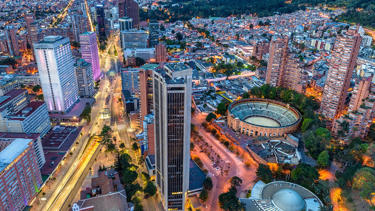 Réveillon na Colômbia cidade de Bogotá