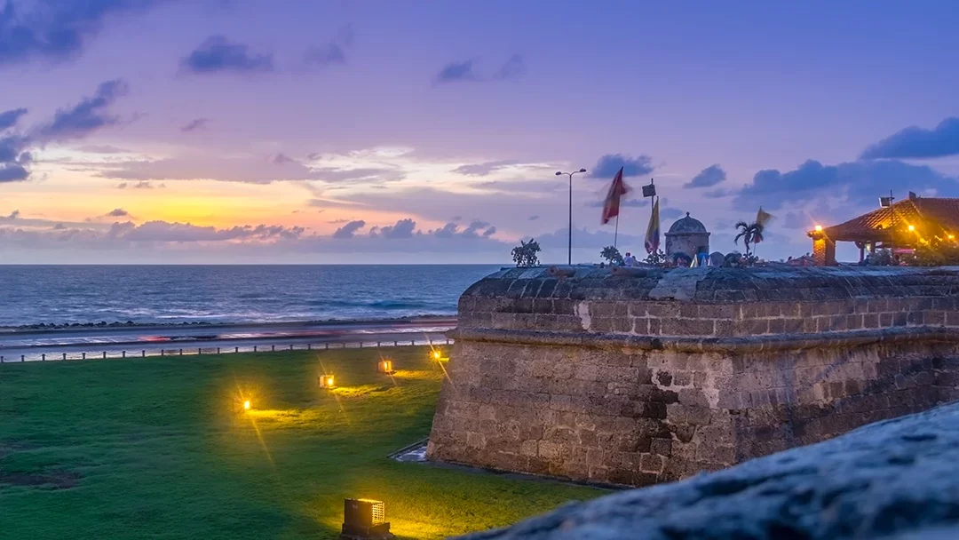 cartagena ao entardecer viagem