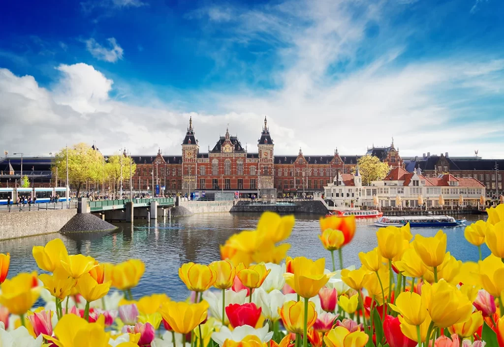 flores e primavera em Amsterdam